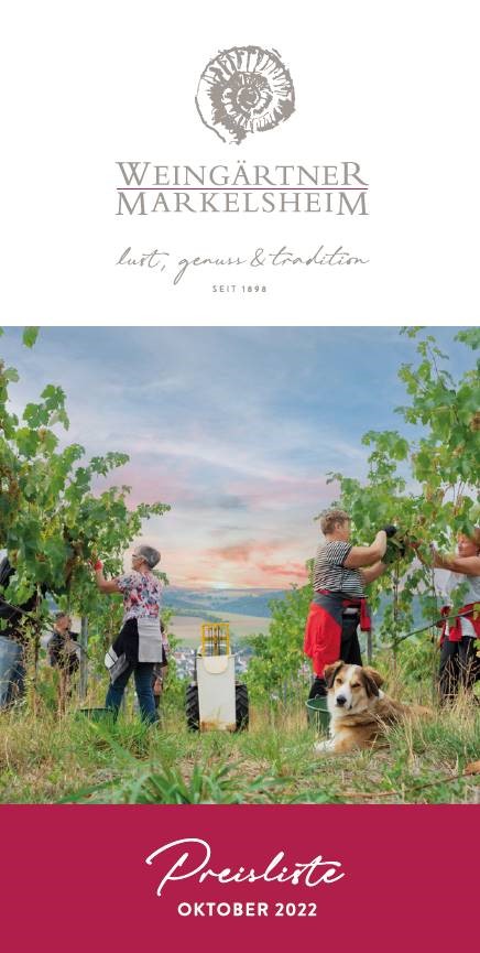 Preisliste Markelsheimer Wein August 2022