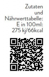 Zutaten und Nährwerttabelle