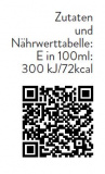 Zutaten und Nährwerttabelle